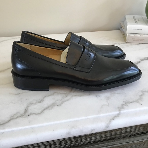 NWOT COLE HAAN BLACK LEATHER PENNY LOAFER - Picture 2 of 10